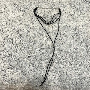 Black choker necklace